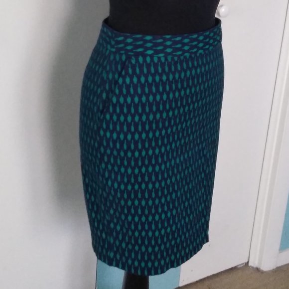 Tommy Hilfiger Paint Brush Print Pencil Skirt - Picture 4 of 8